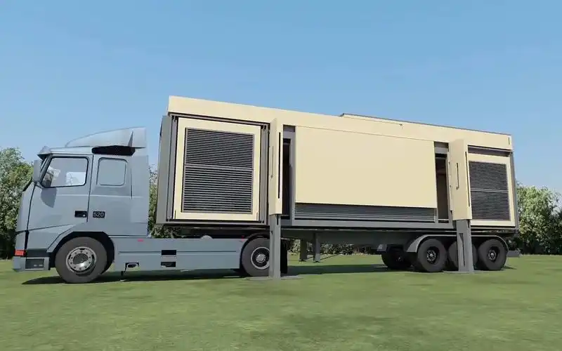 现实版变形金刚,这卡车按下按钮就能变成三层小别墅