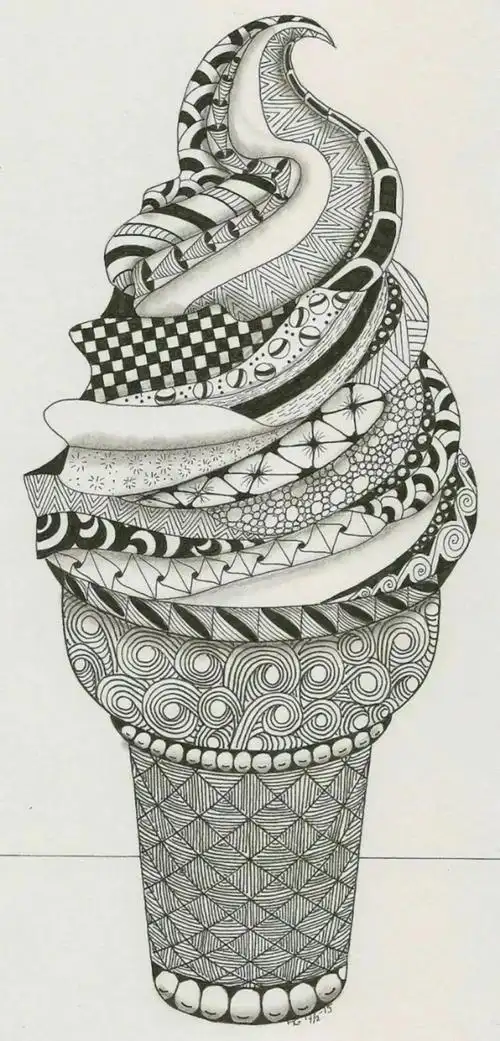 创意儿童线描画