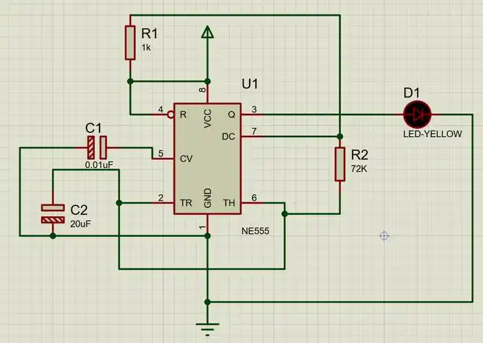 一种使用ne555的氪金闪烁灯电路设计