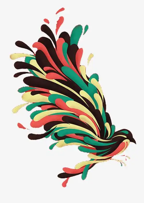 关键词 : 鸟,彩色羽毛,创意设计,图案设计