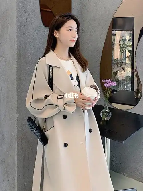 大码女装  #风衣  #风衣外套  #外套  #风衣穿搭  #女装搭配  #仿衣