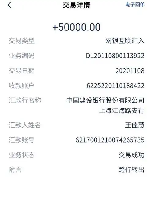 2020年汇款一览表