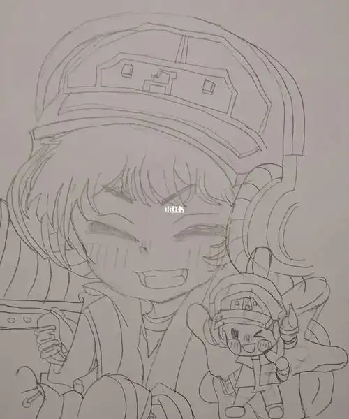 王者荣耀鲁班七号电玩小子q版人物绘画(不喜勿喷)