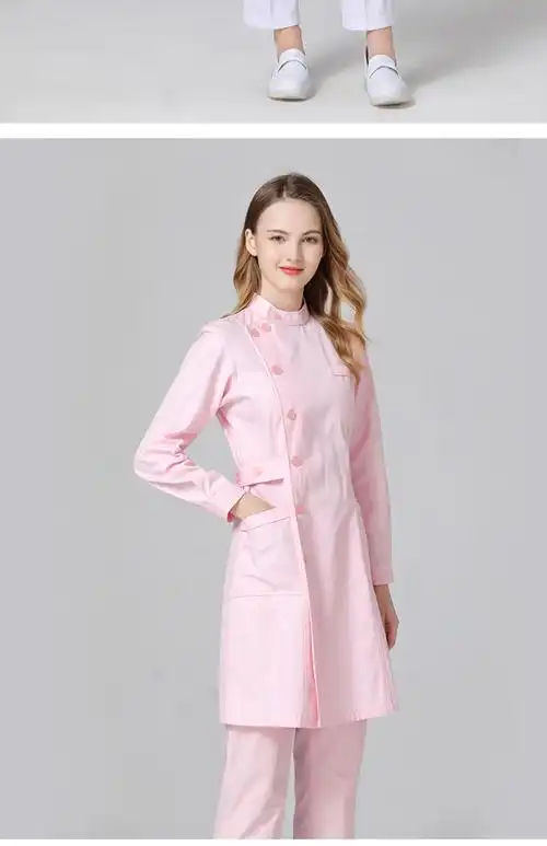 系存护士服长袖女立领夏季短袖分体套装薄圆领医生牙科口腔工作服