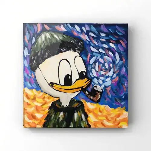 卡通人物油画合集学生作品