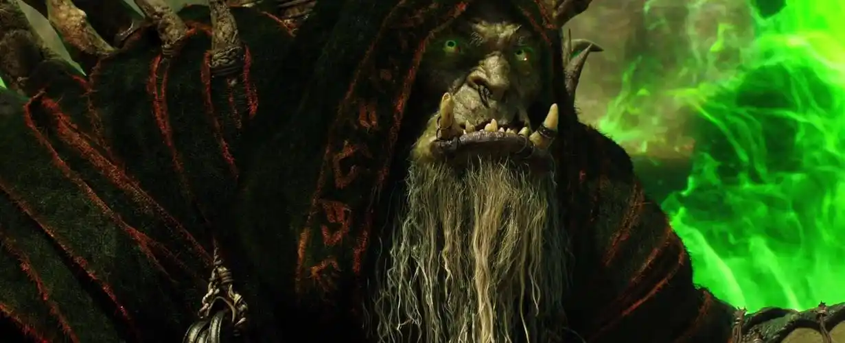 看吴彦祖演绎终极邪恶电影魔兽角色视频古尔丹