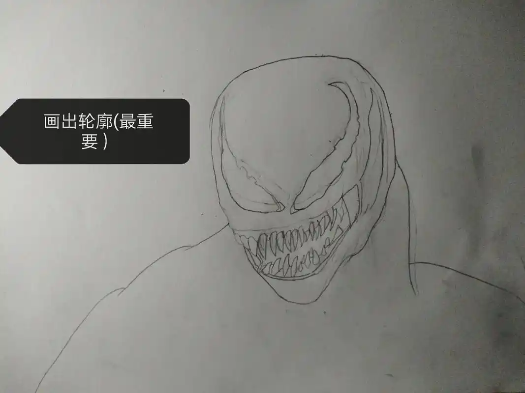 画毒液#毒液 #画毒液 #绘画  - 抖音