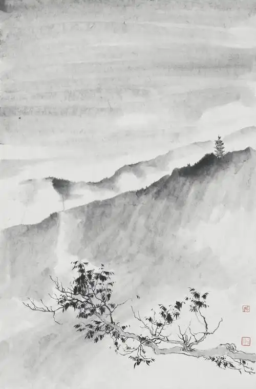 李月林 李月林 · 九华山写生一 ·  44.5x67.