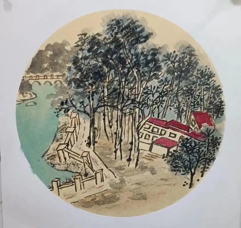 每天的山水小品#大山深处自然美山清水秀好风光 #山水画 - 抖音