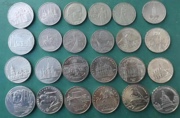 前苏联大全套64枚纪念机制硬币精装册 拍品编号:18539482