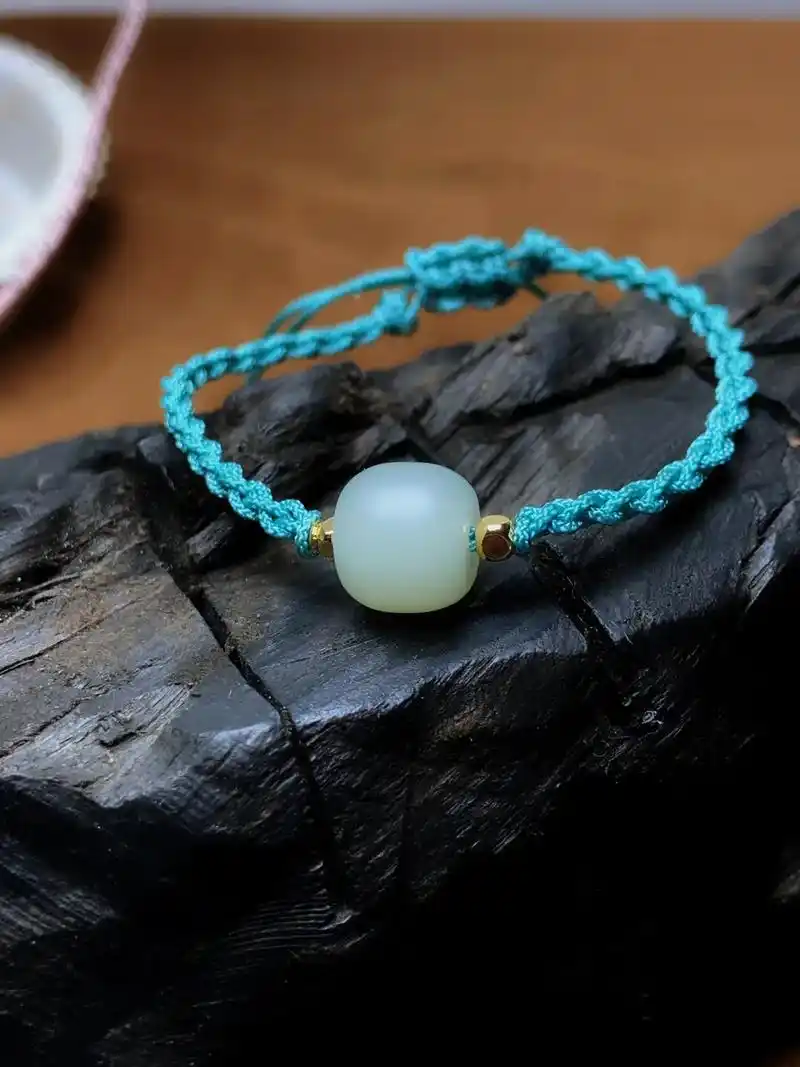 玉石魅力 #手工diy #手绳编织 #手链 #手艺人 - 抖音