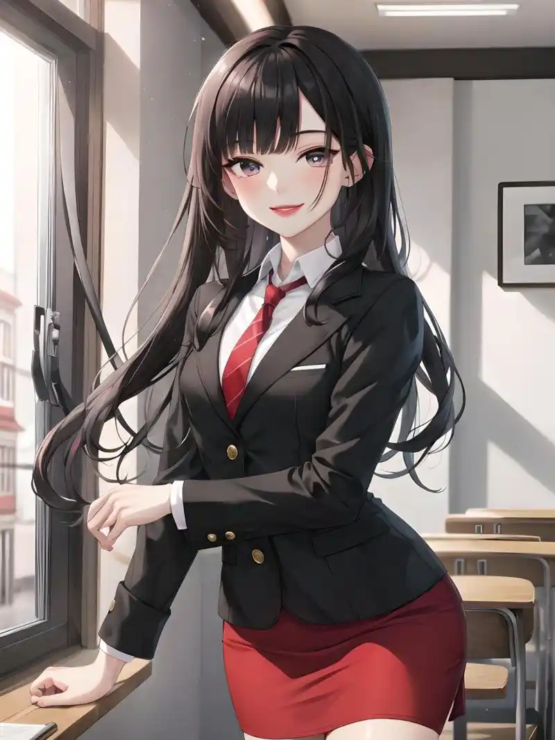 二次元壁纸:西装制服控御姐 她是那样的与众不同,那样的令人心动.