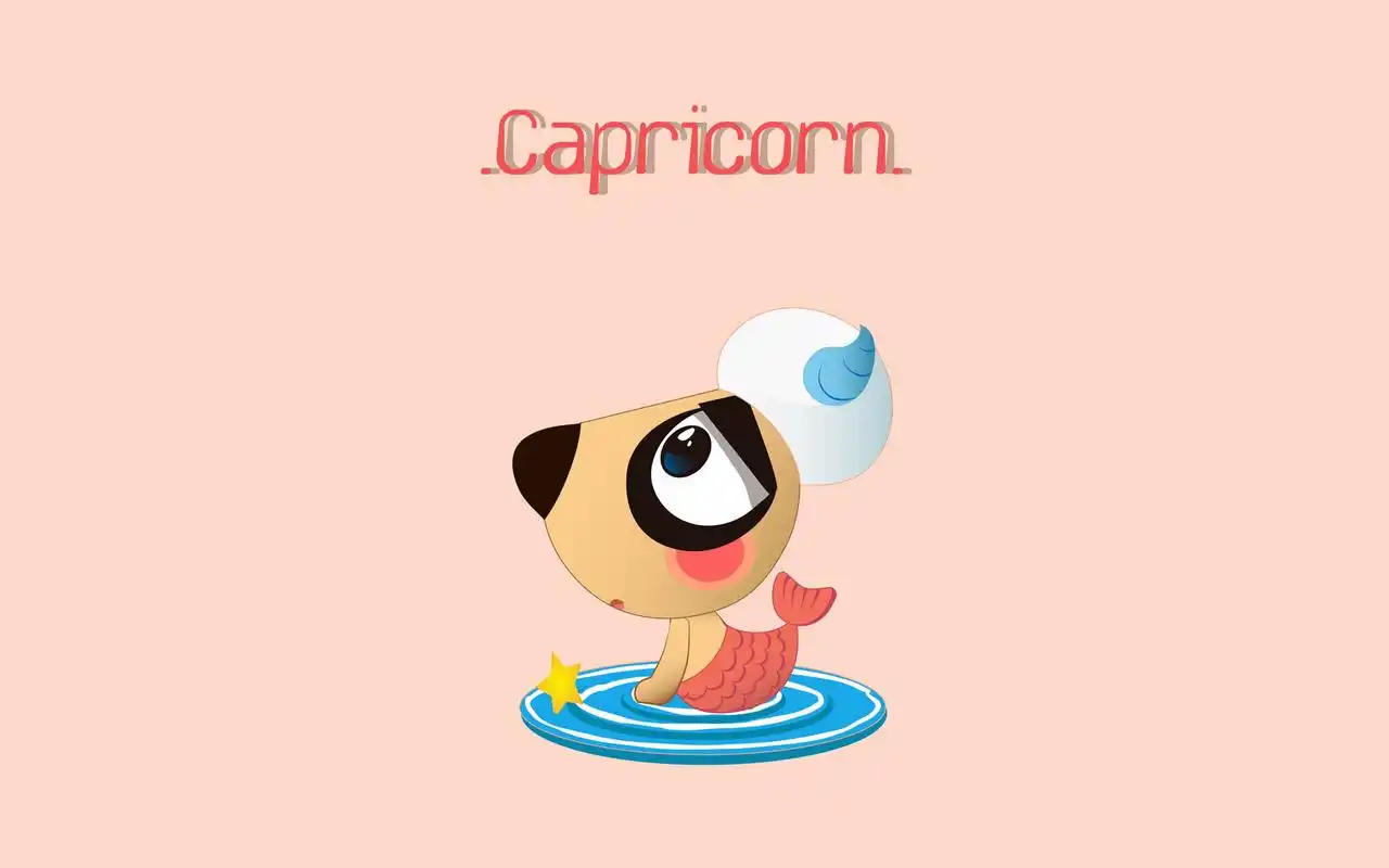 摩羯星座可爱卡通高清原图下载,摩羯星座可爱卡通_卡通电脑壁纸-壁纸