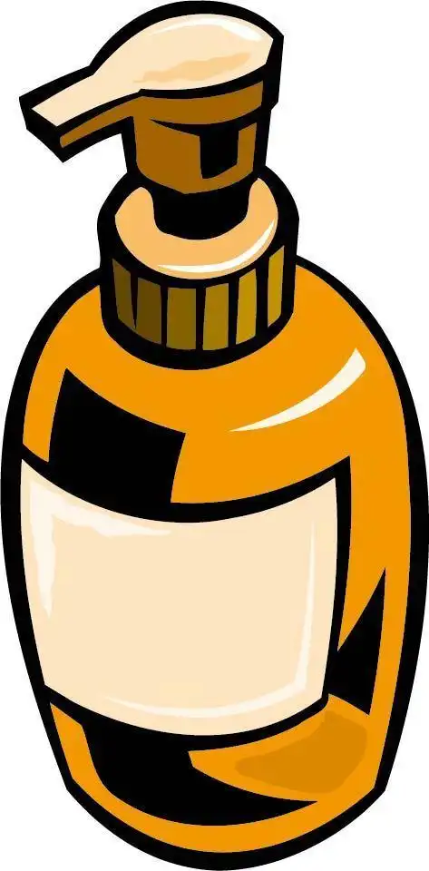 洗发水插画素材