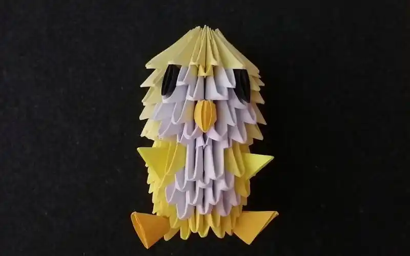 【三角插教程】立体折纸三角插教程--小鸡