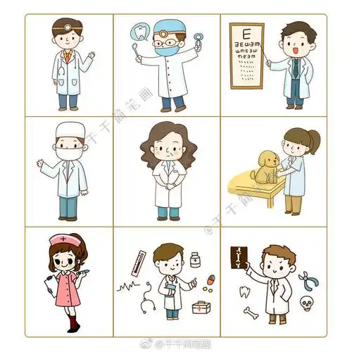 不同职业的人物简笔画 不同职业的人物简笔画彩色