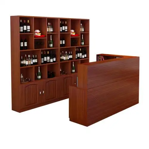 特价餐馆吧台酒水柜_饭店酒柜餐馆收银吧台组合酒店前台接待台餐厅