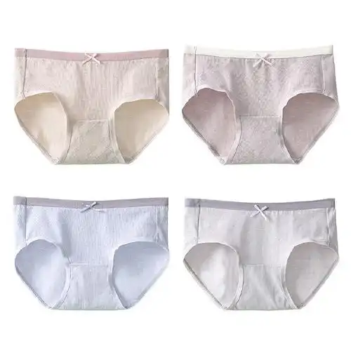 9元;  先抢29-5补帖卷网页链接  宜而爽 女士抗菌中腰三角内裤 4条装