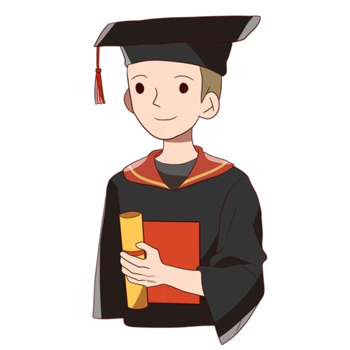 卡通毕业人物免扣图片