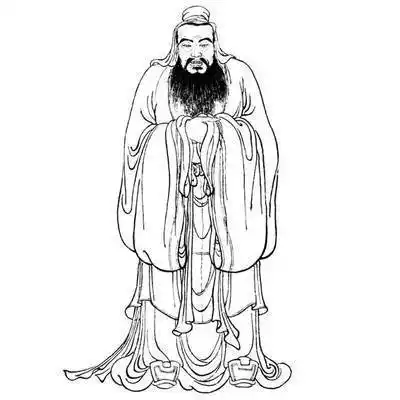 孔子简笔画 孔子简笔画大全图片