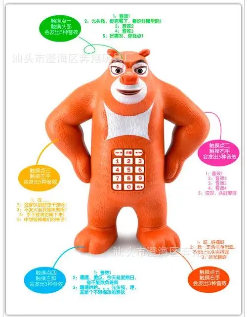 奔翔玩具熊出没儿童早教机熊大故事机熊出没玩具益智早教机bx258
