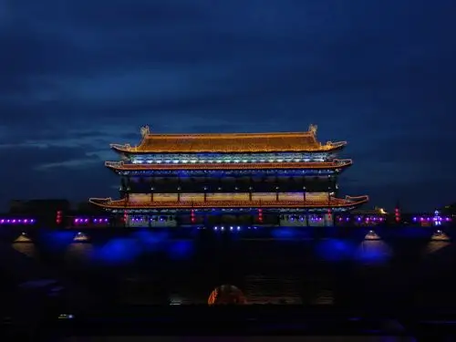 站在箭楼看永宁门.