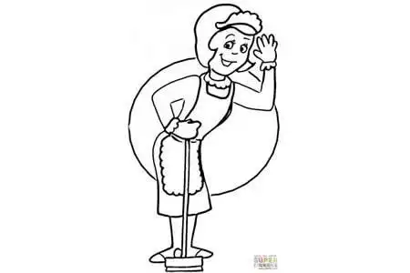 妈妈在做家务2022-02-221人物简笔画大人简笔画职业人物简笔画各行各