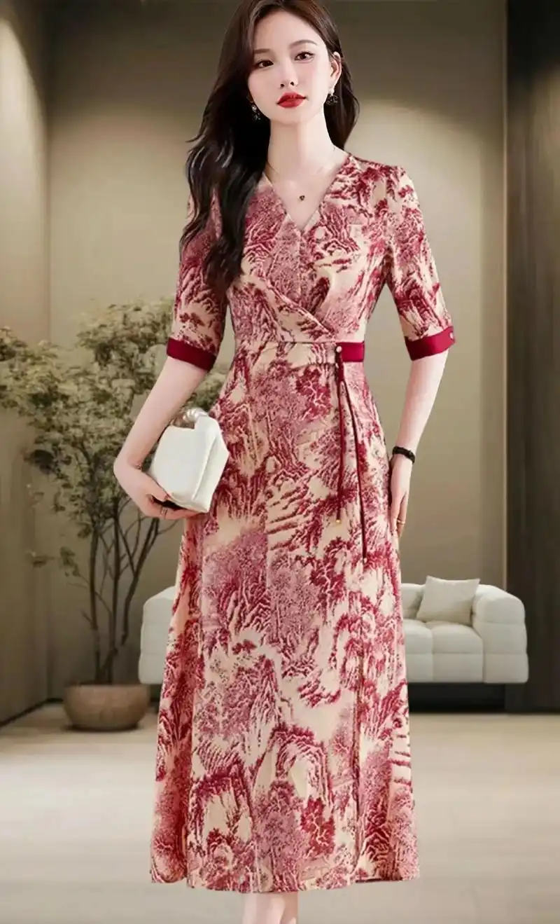 真丝连衣裙～高端轻奢～优雅气质