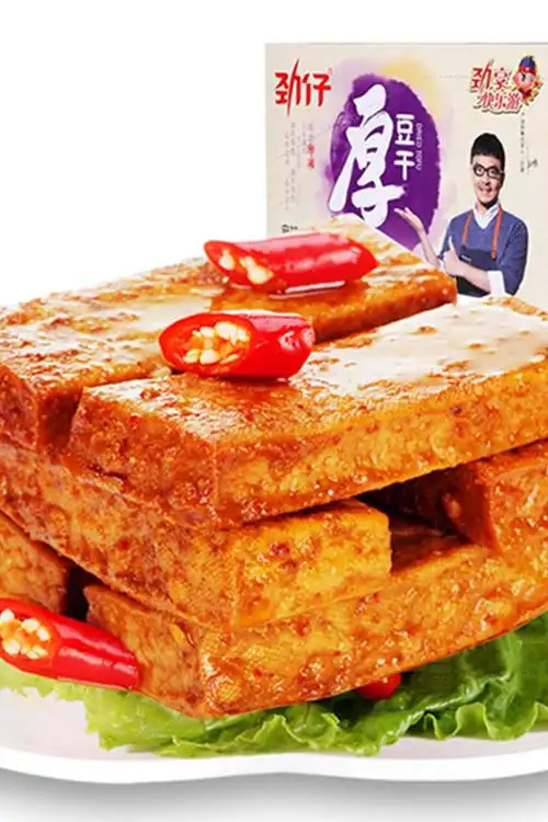 劲仔厚豆干20包共500g湖南特产香辣麻辣零食小吃零食麻辣味 strong>