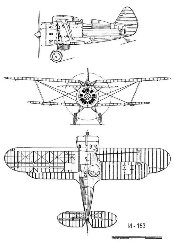 二战最强双翼战斗机卫国战争中的苏联伊153战斗机