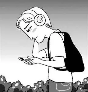 人低头玩手机简笔画 第3页