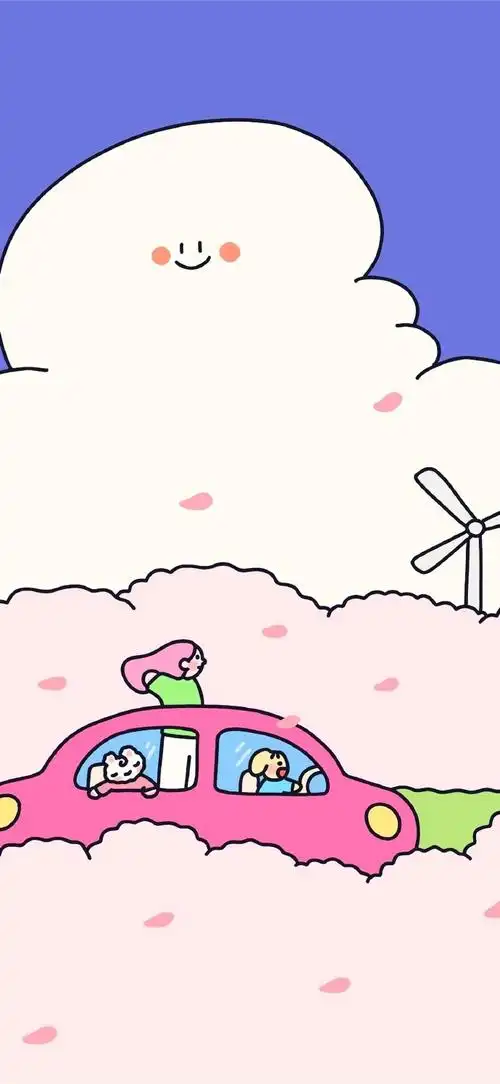 卡通动漫聊天背景图    #手机壁纸##无水印壁纸