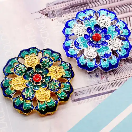 35成交527个相似掐丝珐琅景泰蓝工艺画金丝沙画diy手工珐琅画亲子手工