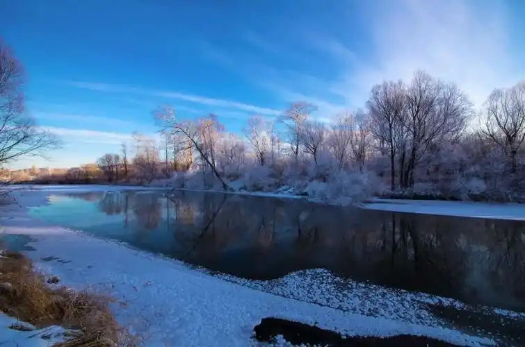 冬日加格达奇现"十里冰雪画廊"_媒体_澎湃新闻-the paper