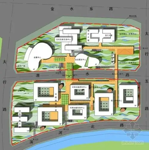 [河南]现代风格办公区规划及单体设计方案文本