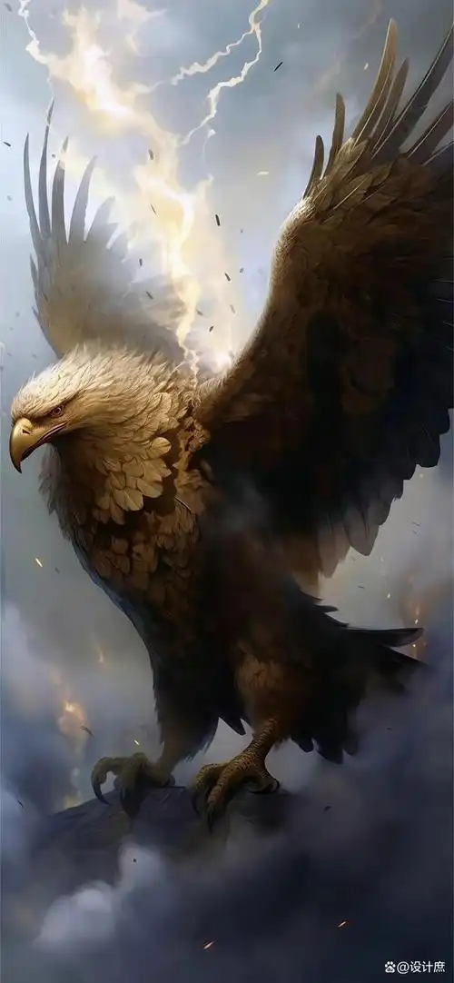 手机壁纸美图分享之雄鹰展翅欲高飞