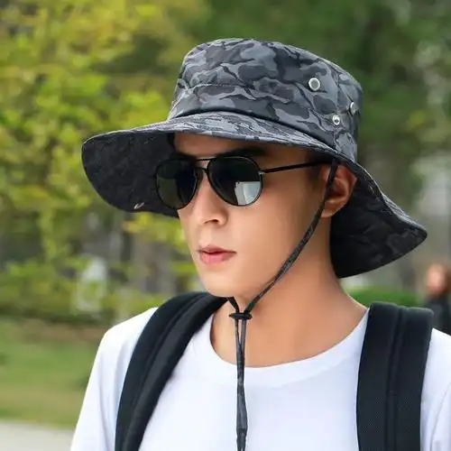 登山帽男士户外透气太阳帽夏季防晒帽速干出游可折叠休闲帽沙滩帽特惠