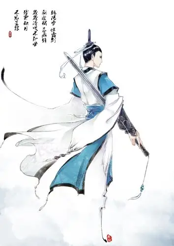 季凉夏 °,中国风,古韵,手绘,少年,水墨丹青,少年郎,美男子,古风