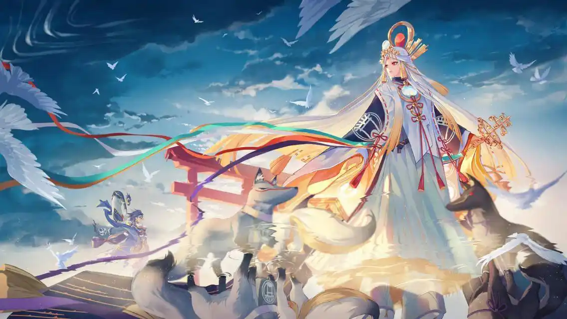 一组超霸气又唯美的阴阳师插画,妖狐,来自插画师花洒