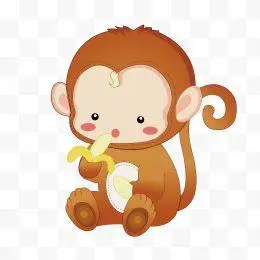 q版拿香蕉的猴子图片免费下载-q版拿香蕉的猴子素材-q版拿香蕉的猴子