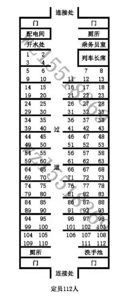 问答列表 一种是无列车长席的,定员118人,8,9号同在二人座的位置上,8