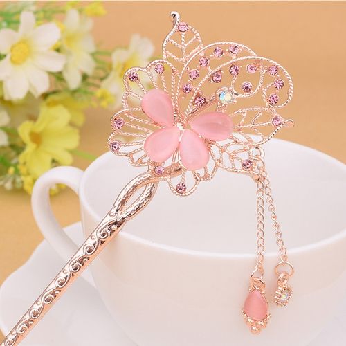 古代古装头饰凤凰发簪古风步摇发钗汉服舞蹈配饰景区纪念品批