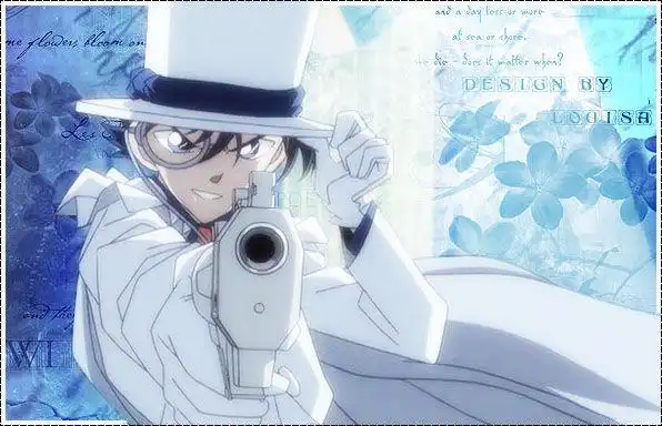 求一张怪盗基德开枪的图,侧面的,谢谢