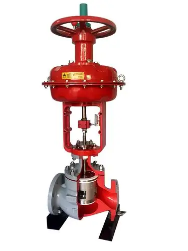 hts pneumatic top-guided single-seated control valve