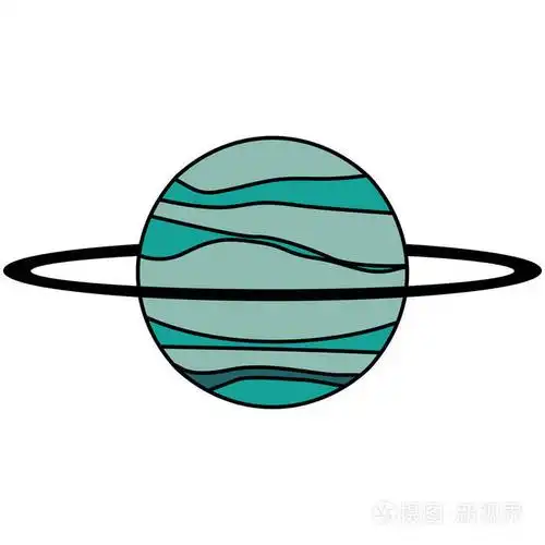 天王星行星太阳系插画-正版商用图片0xycvv-摄图新视界