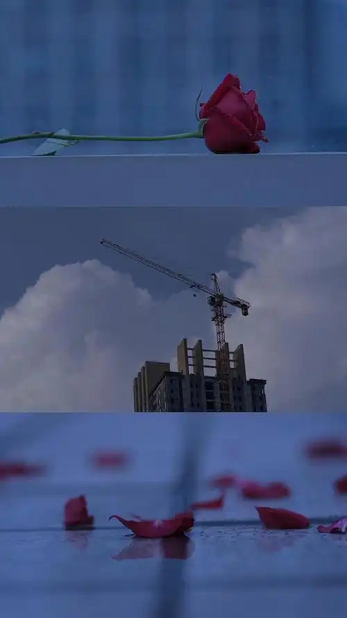 三格拼接壁纸 聊天背景图 蓝色系列