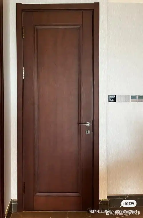 中式装修| 黑胡桃色原木门款式,高级简约