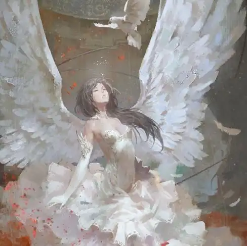 天使恶魔之手翼族翅膀翼人翅膀设计cg游戏原画设