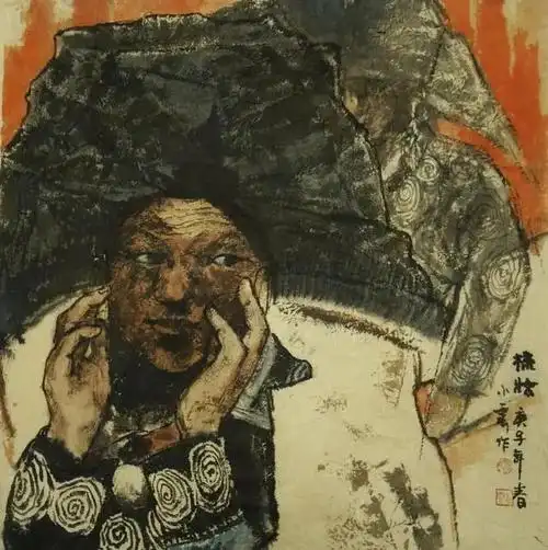 中国画家廖小云水墨人物画作品欣赏