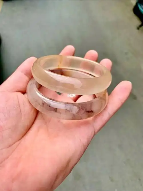 金丝玉紫罗兰手镯9038